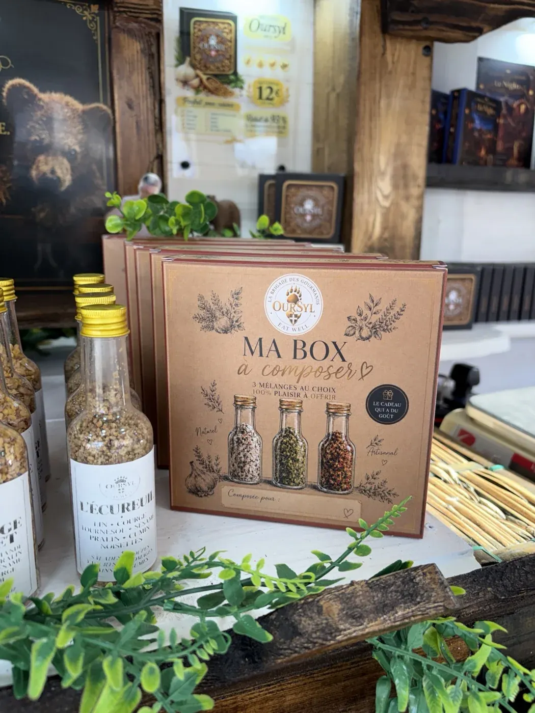 Coffret kraft de trois fioles à composer