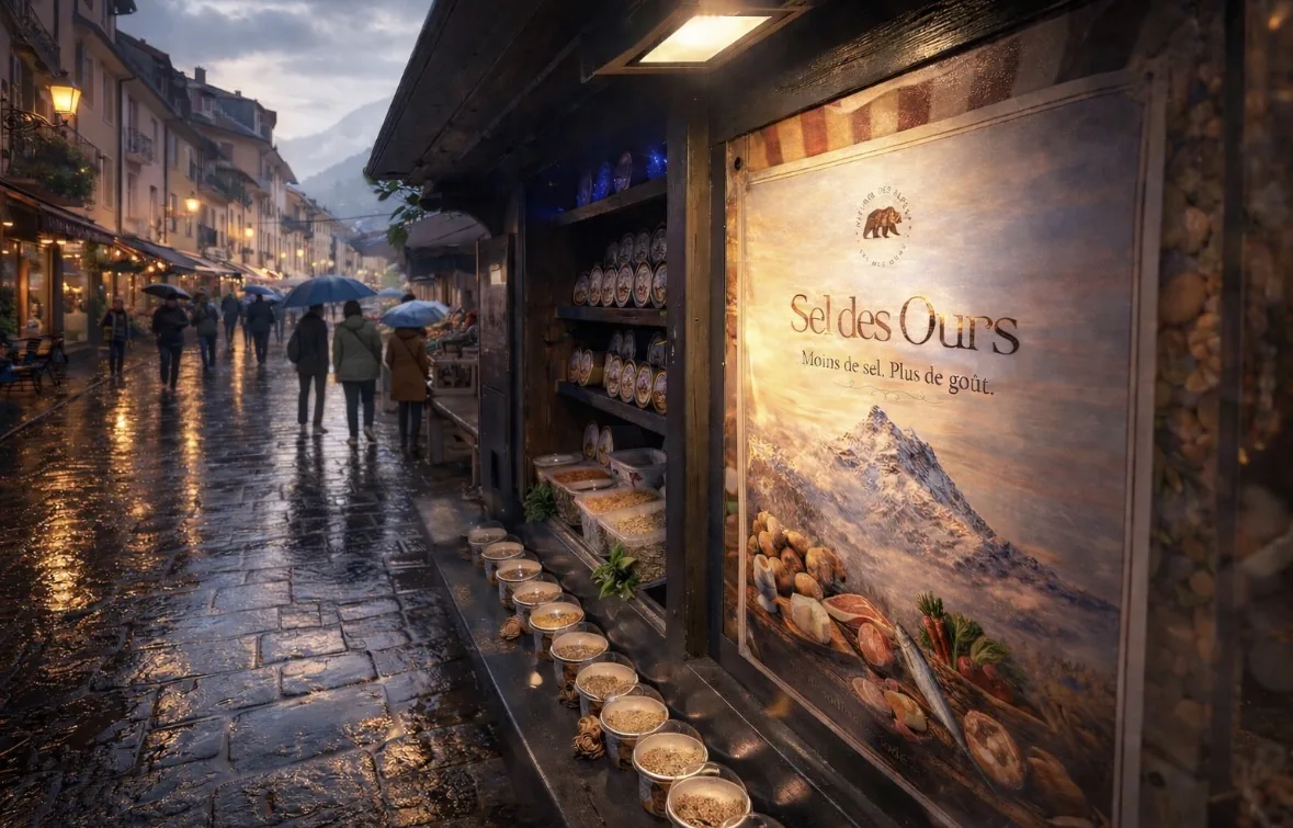 Ambiance de marché autour du Sel des Ours